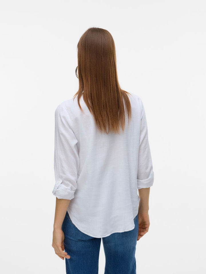 VMLINN LS V-NECK SHIRT WVN NOOS