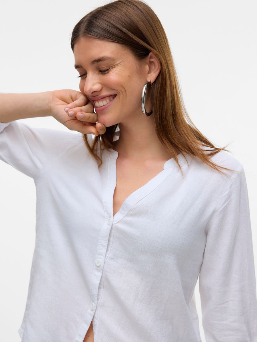 VMLINN LS V-NECK SHIRT WVN NOOS