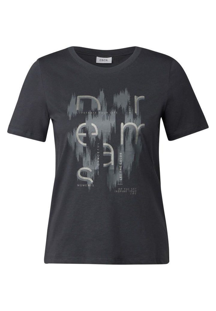 T-Shirt mit Folienprint