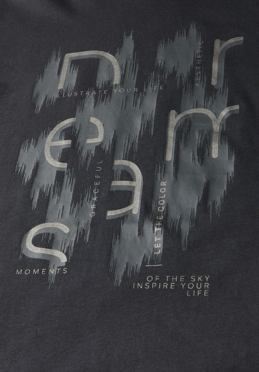 T-Shirt mit Folienprint