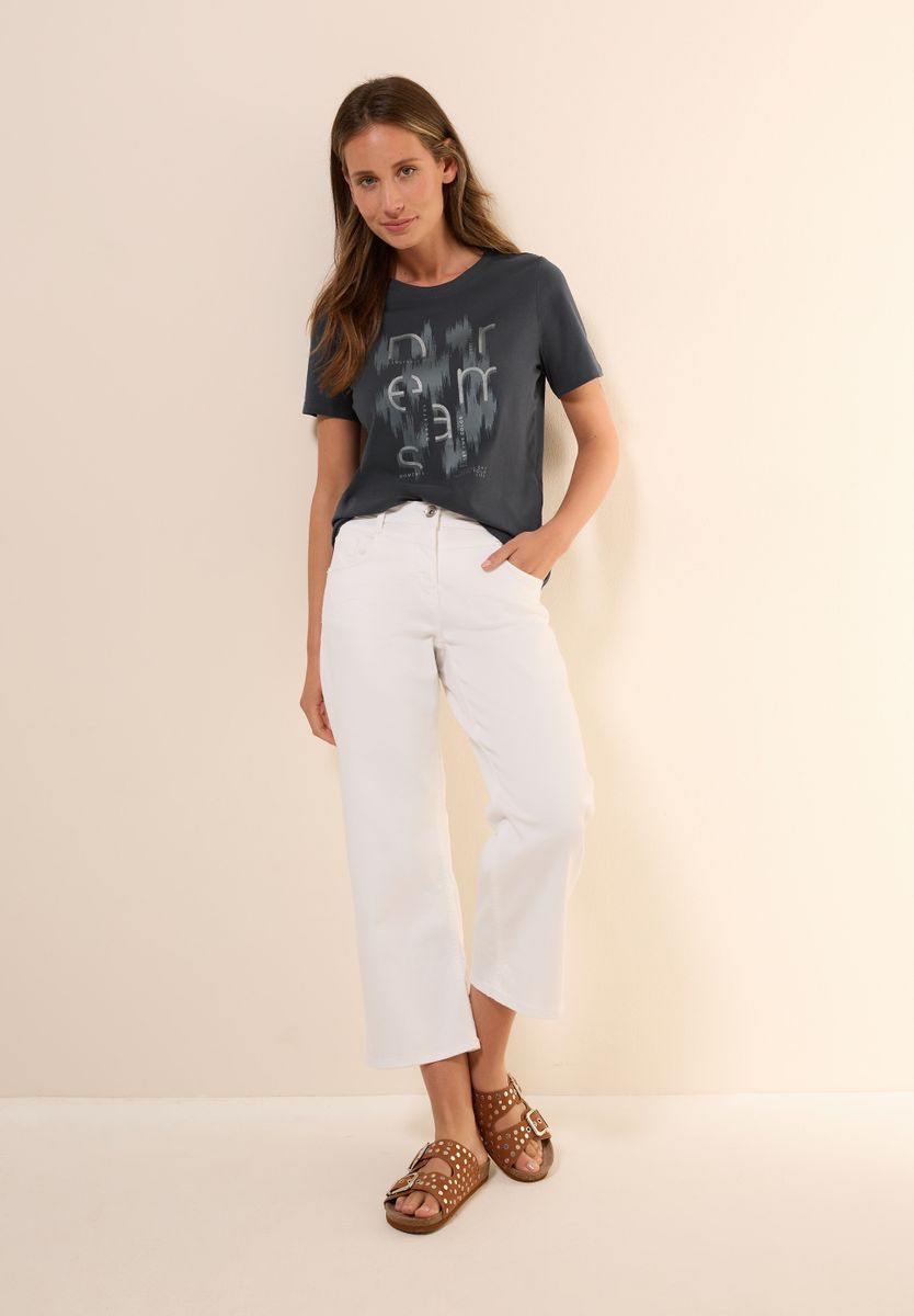 T-Shirt mit Folienprint