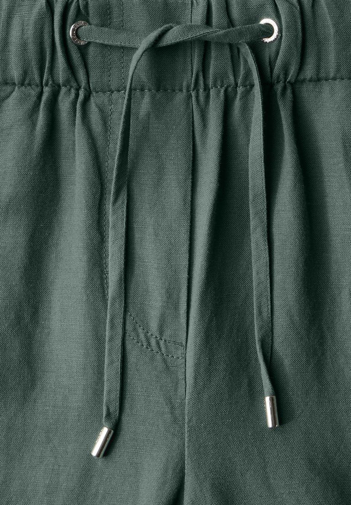 Wide Leg Hose aus Leinenmix