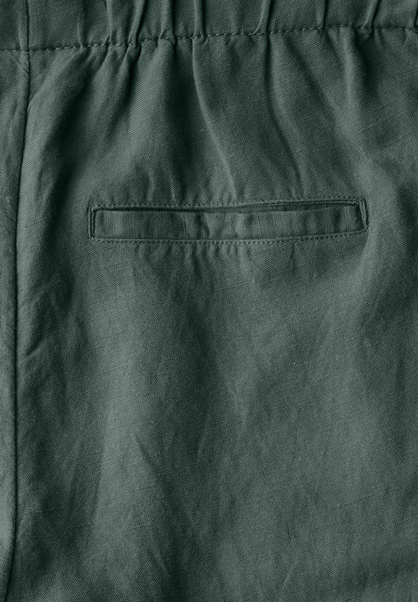 Wide Leg Hose aus Leinenmix