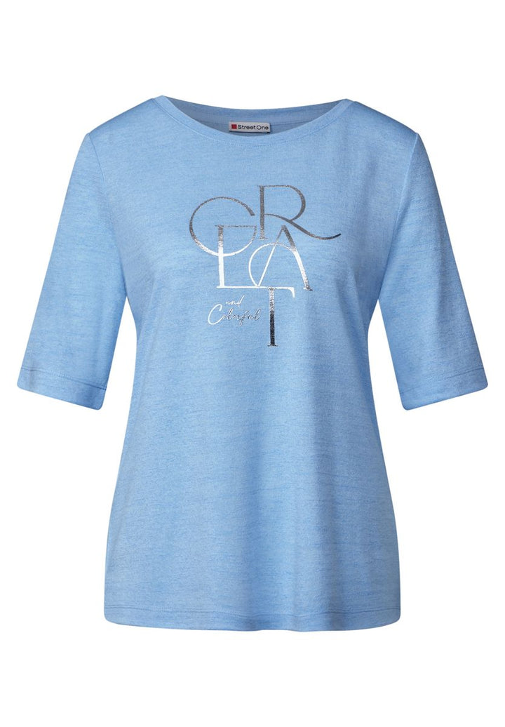 T-Shirt mit Folien-Wording