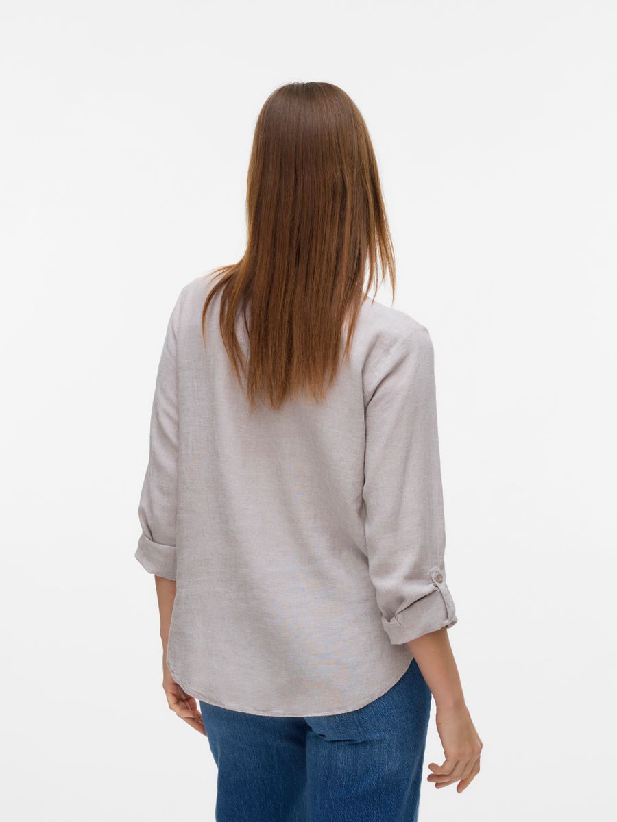 VMLINN LS V-NECK SHIRT WVN NOOS