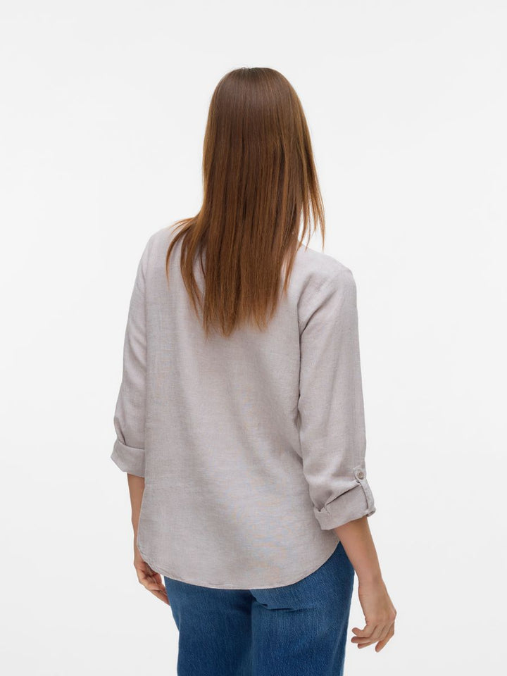 VMLINN LS V-NECK SHIRT WVN NOOS