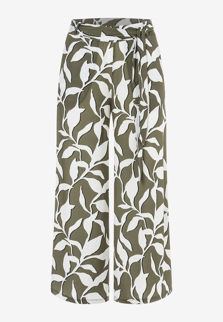 Jersey Culotte mit Blätterprint  Sommer-Kollektion