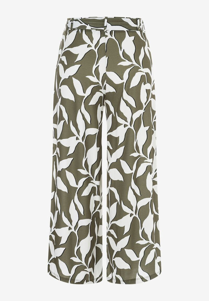 Jersey Culotte mit Blätterprint  Sommer-Kollektion