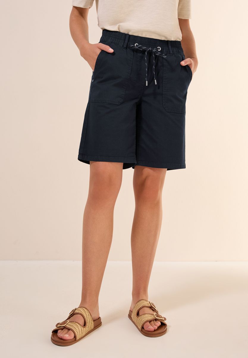 Twill Shorts im Washed-Look