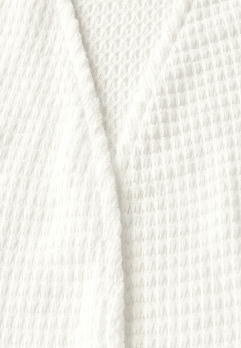 Offene Ajour-Look Jacke