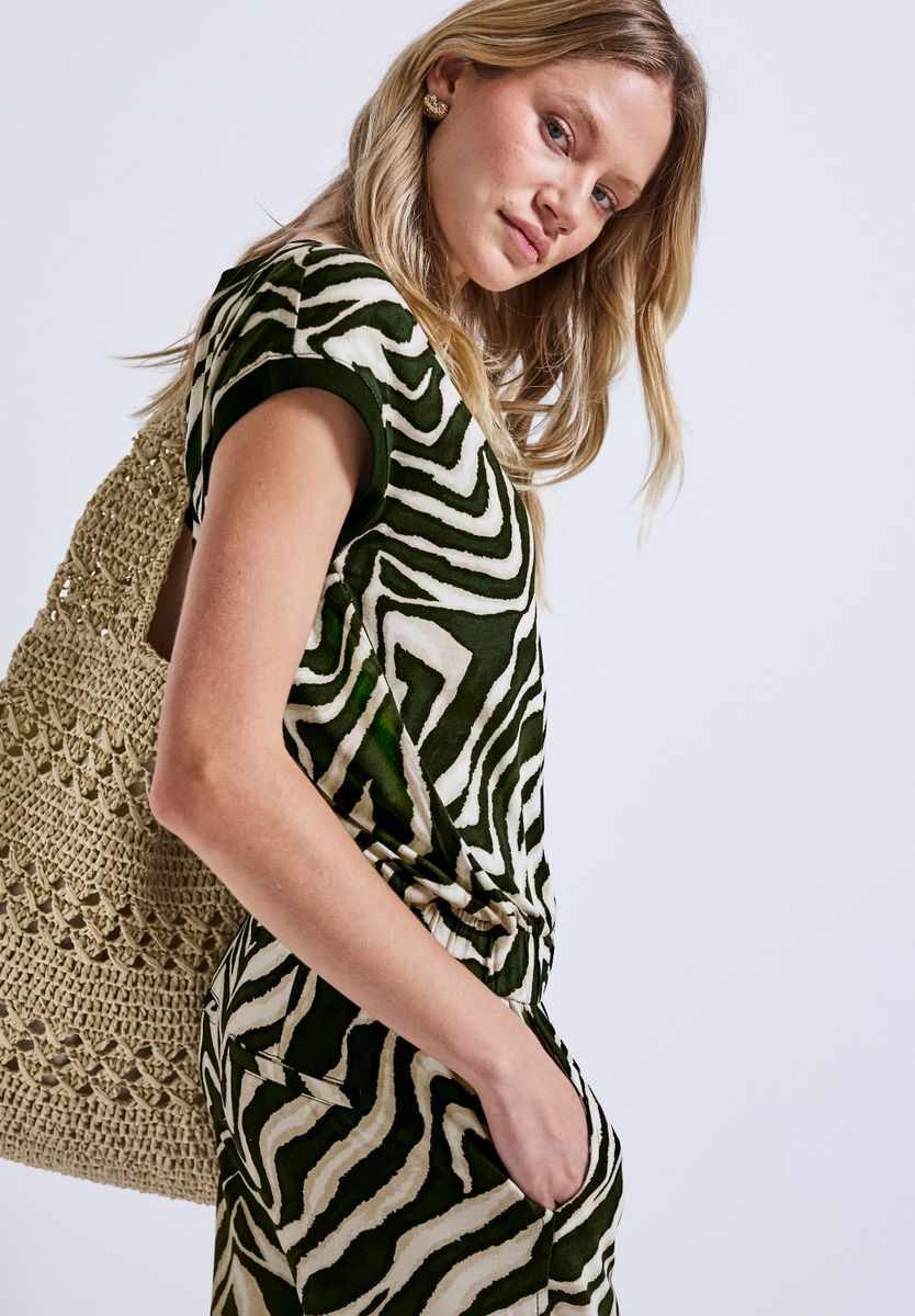 Gemusterter Jumpsuit