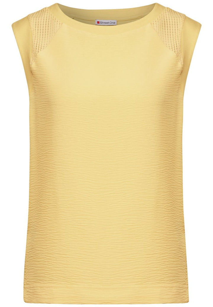 Top mit Mesh-Details