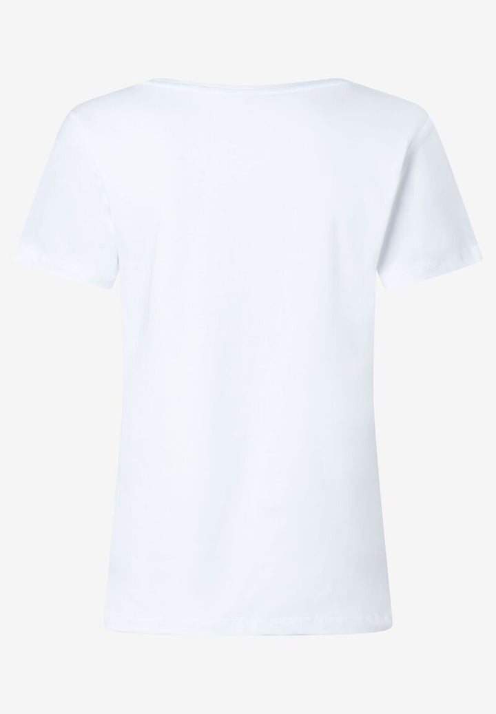 T-Shirt mit Flamingo  weiß  Sommer-Kollektion
