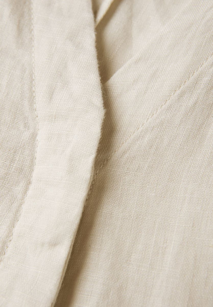 Kurzarmkleid aus Leinen
