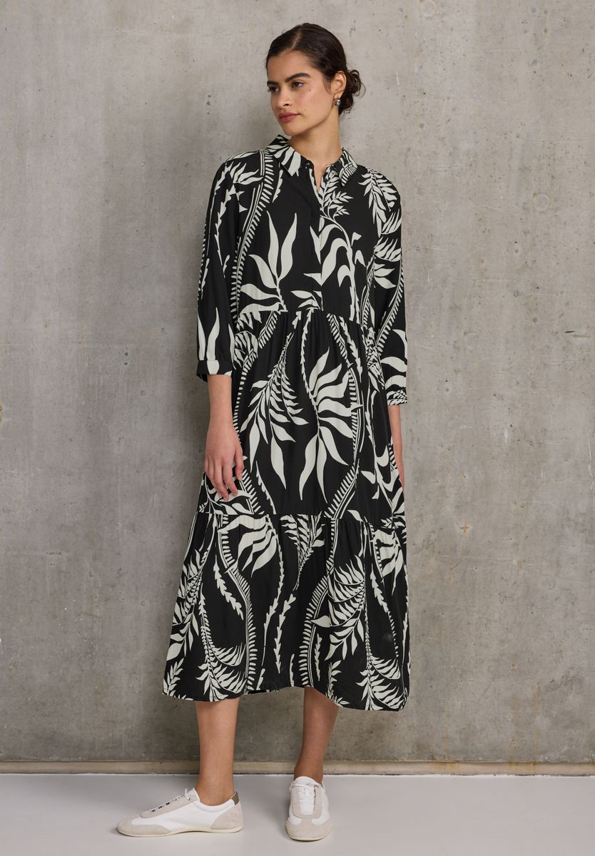 Blusenkleid mit Volants