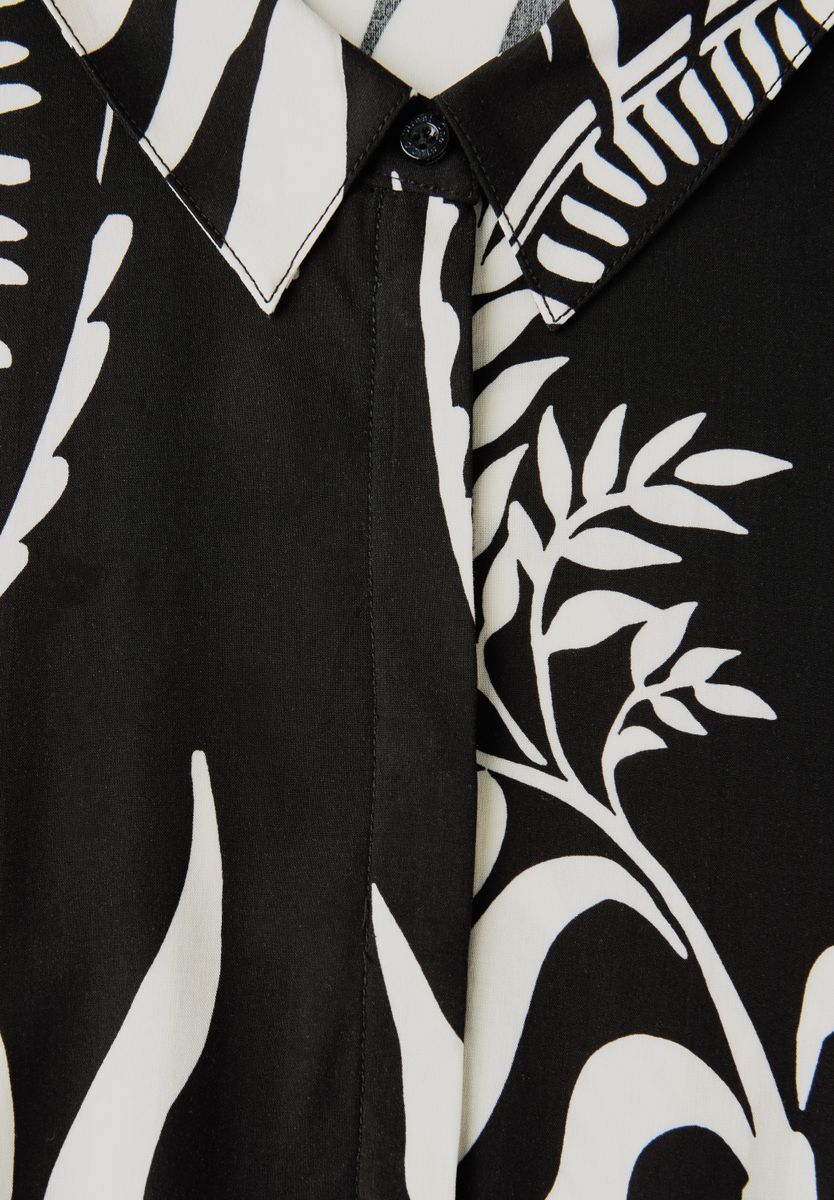 Blusenkleid mit Volants