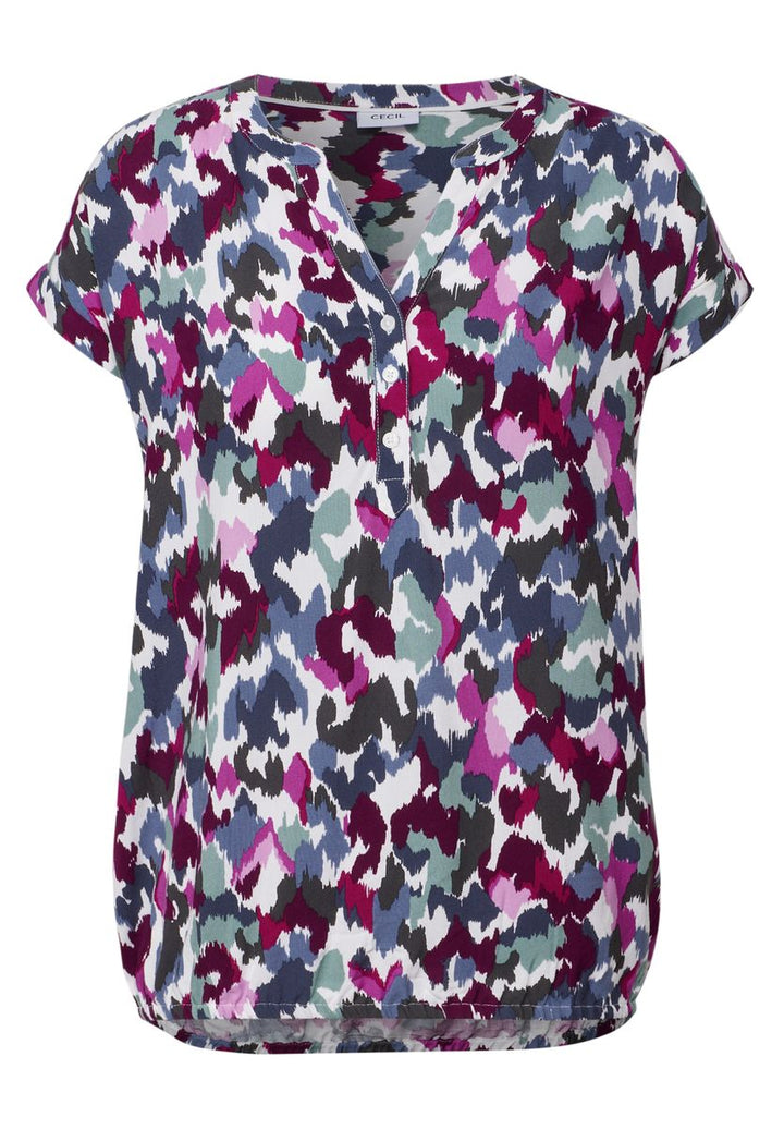 Gemusterte Bluse