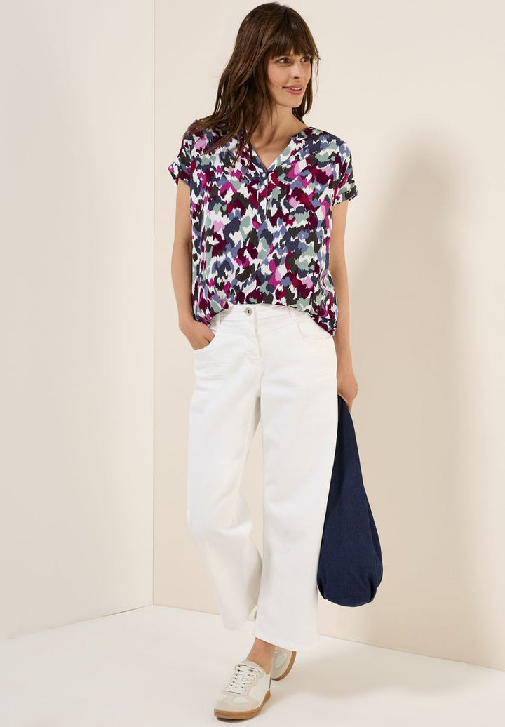 Gemusterte Bluse