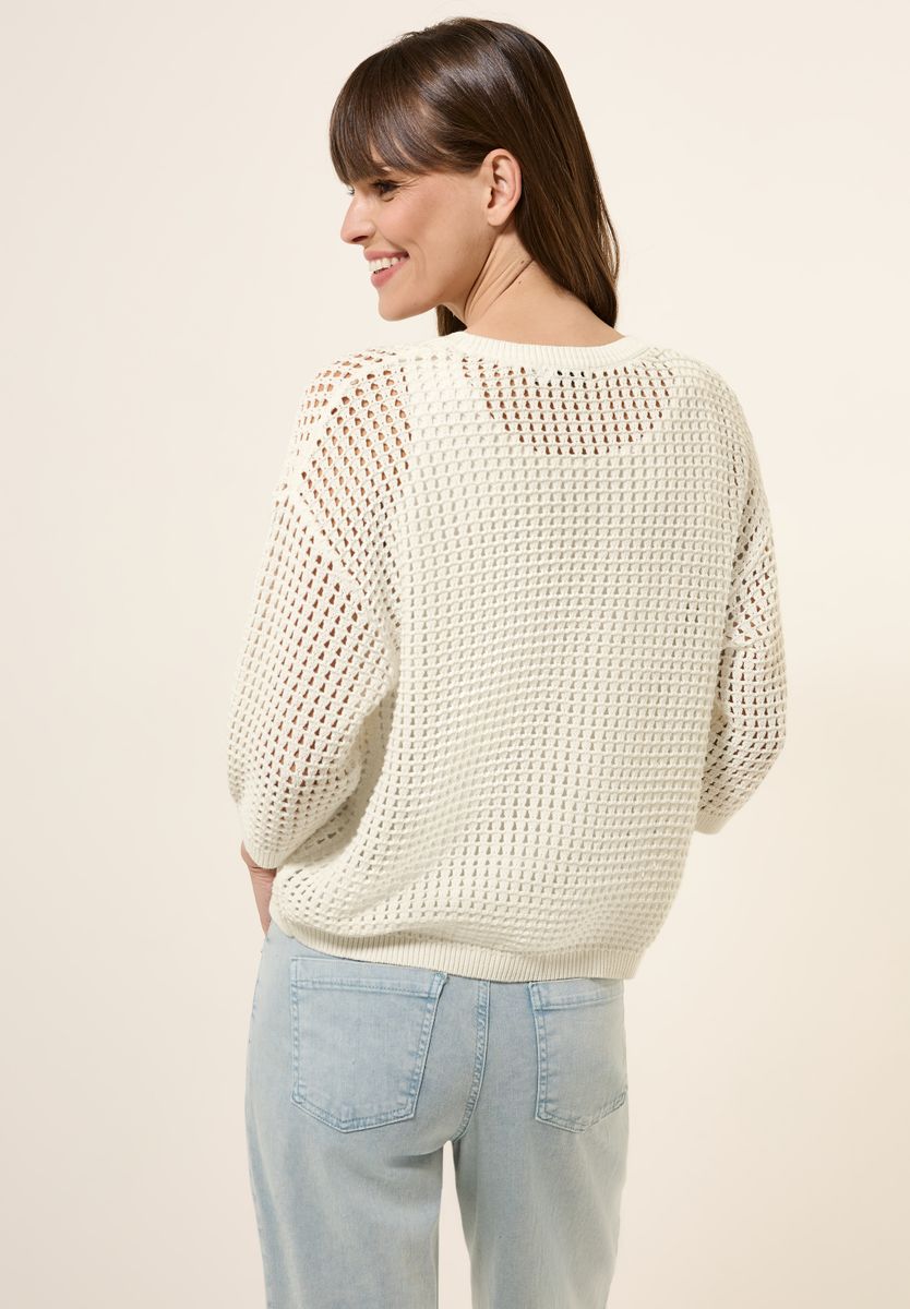 Pullover im Häkel-Optik