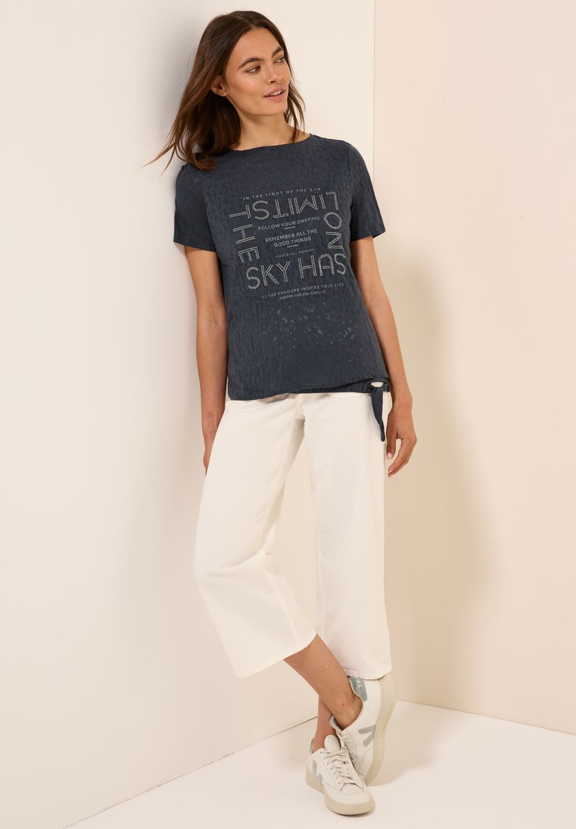 T-Shirt mit Schmucksteinen