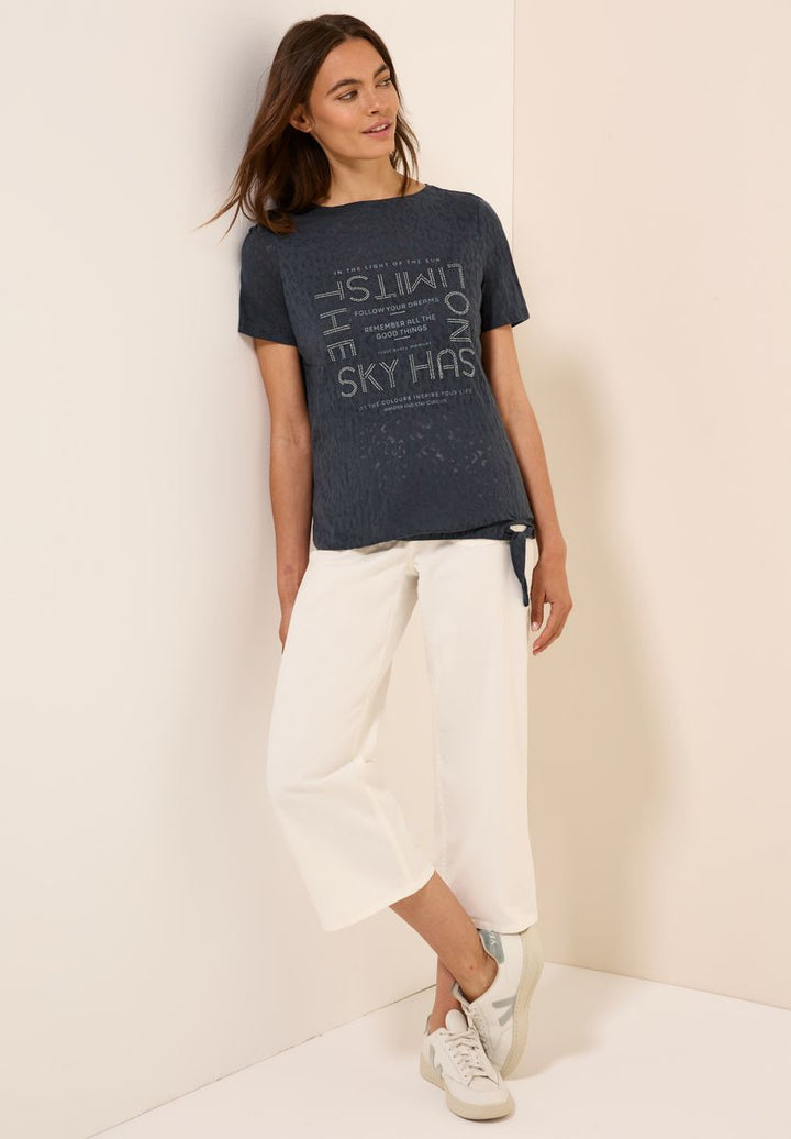 T-Shirt mit Schmucksteinen
