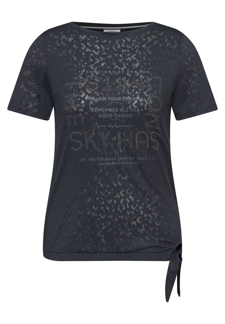 T-Shirt mit Schmucksteinen
