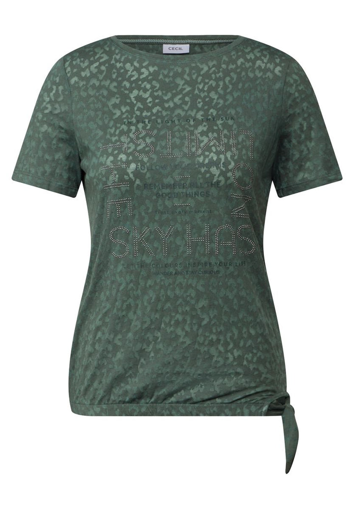 T-Shirt mit Schmucksteinen