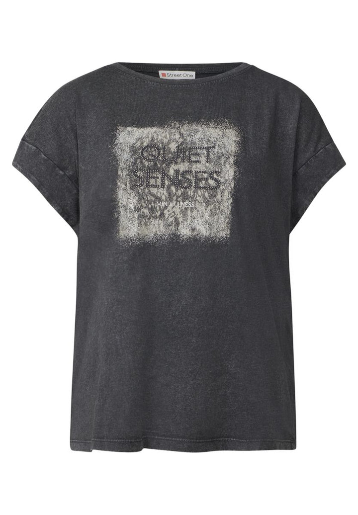 Washed-Look Artwork Shirt