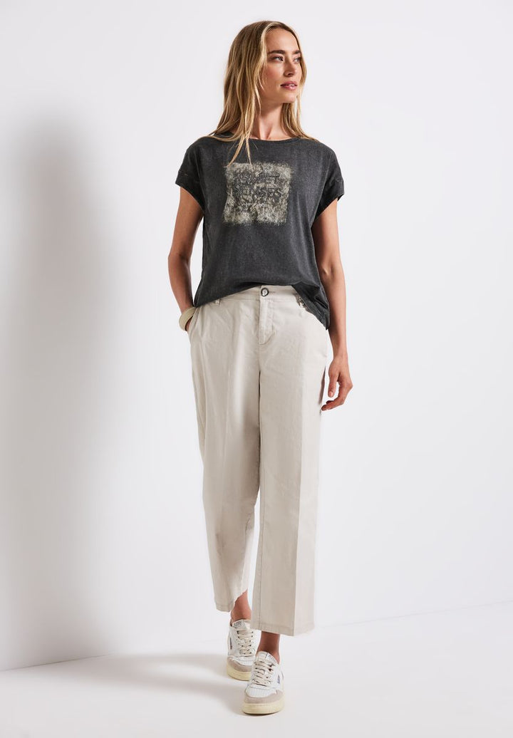 Washed-Look Artwork Shirt