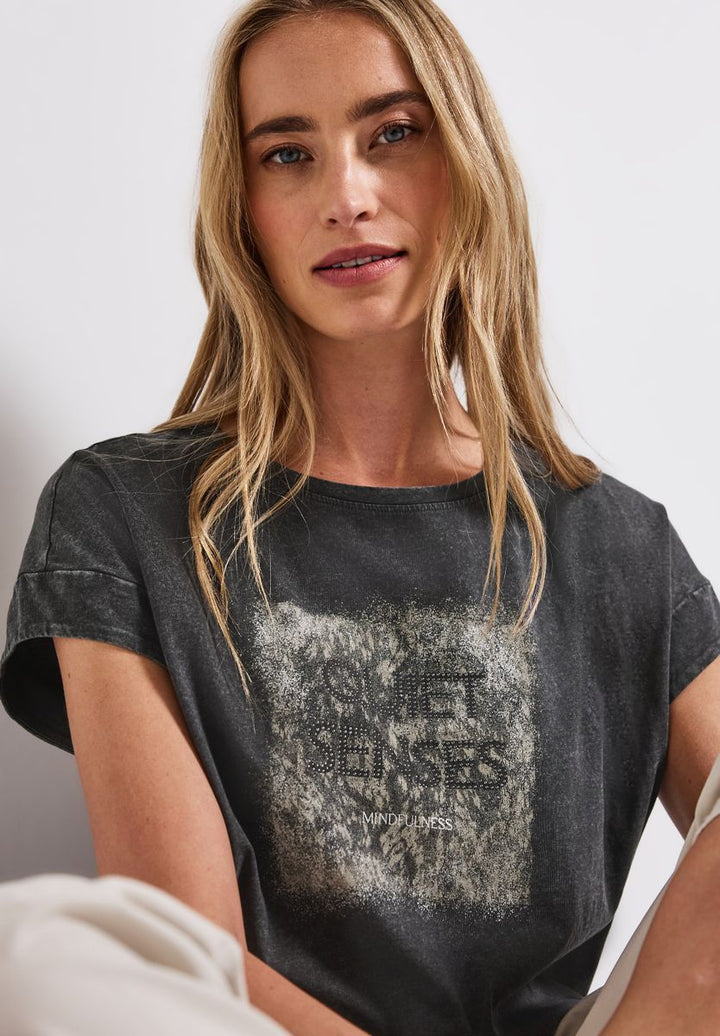 Washed-Look Artwork Shirt