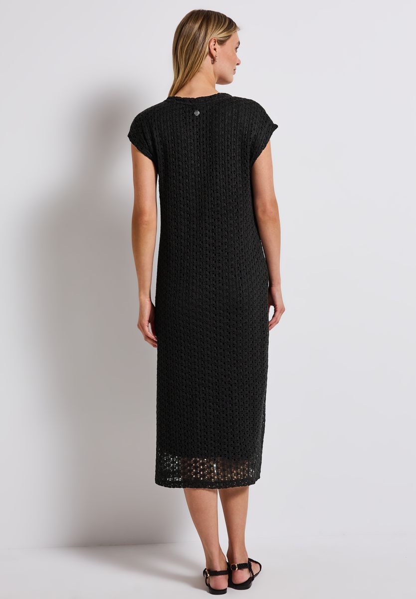 Spitzenkleid mit V-Neck