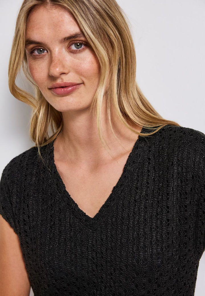 Spitzenkleid mit V-Neck