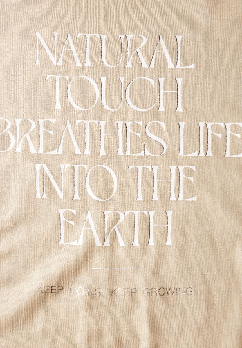 Shirt mit Wording Artwork