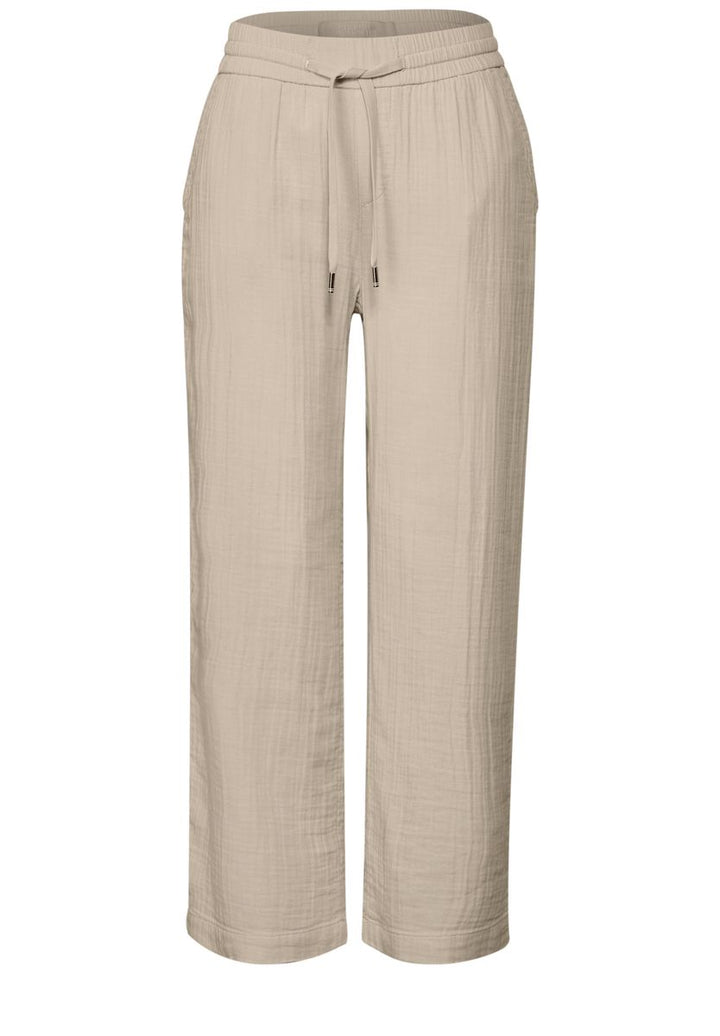 Wide Leg Musselin Hose