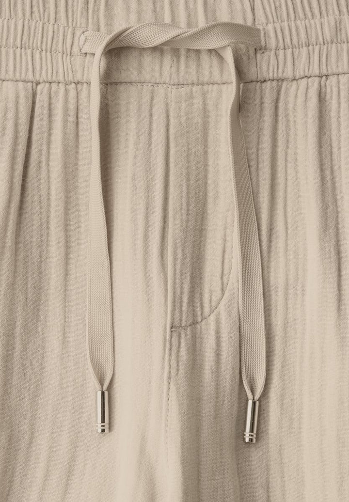 Wide Leg Musselin Hose