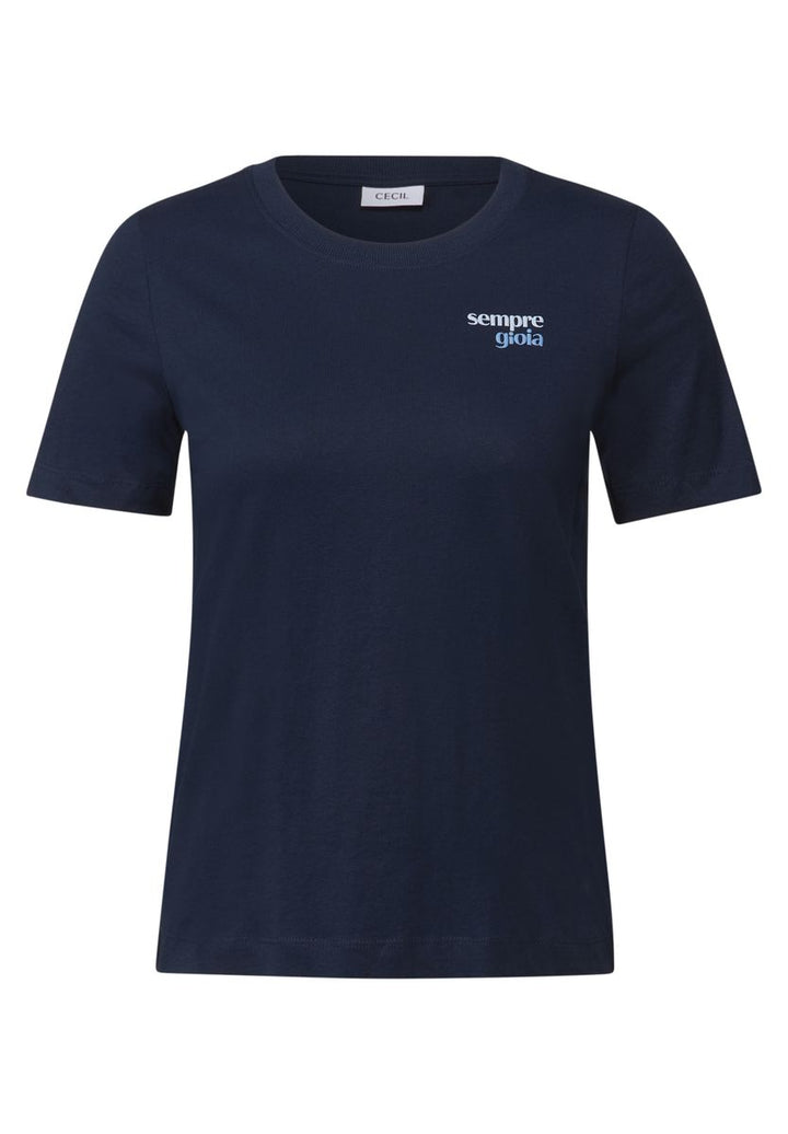 T-Shirt mit Wording-Detail