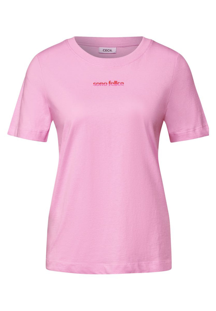 T-Shirt mit Wording-Detail