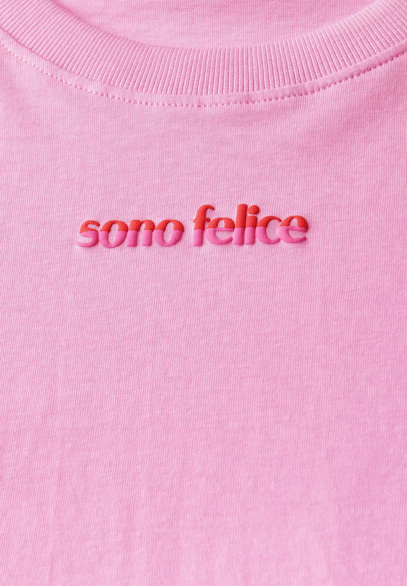 T-Shirt mit Wording-Detail