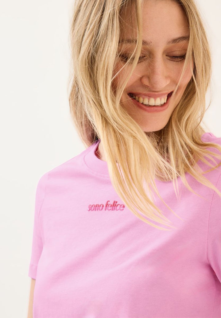 T-Shirt mit Wording-Detail
