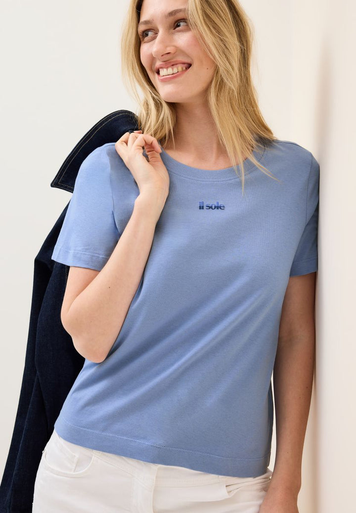T-Shirt mit Wording-Detail