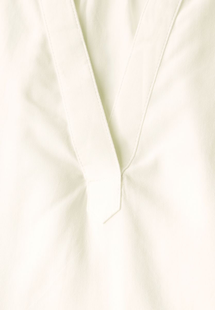 Blusenshirt in Unifarbe