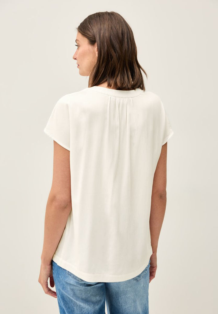 Blusenshirt in Unifarbe