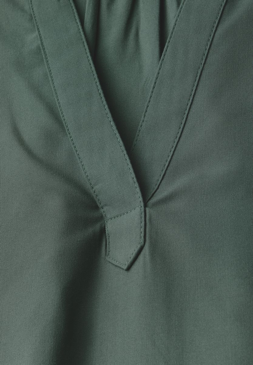 Blusenshirt in Unifarbe