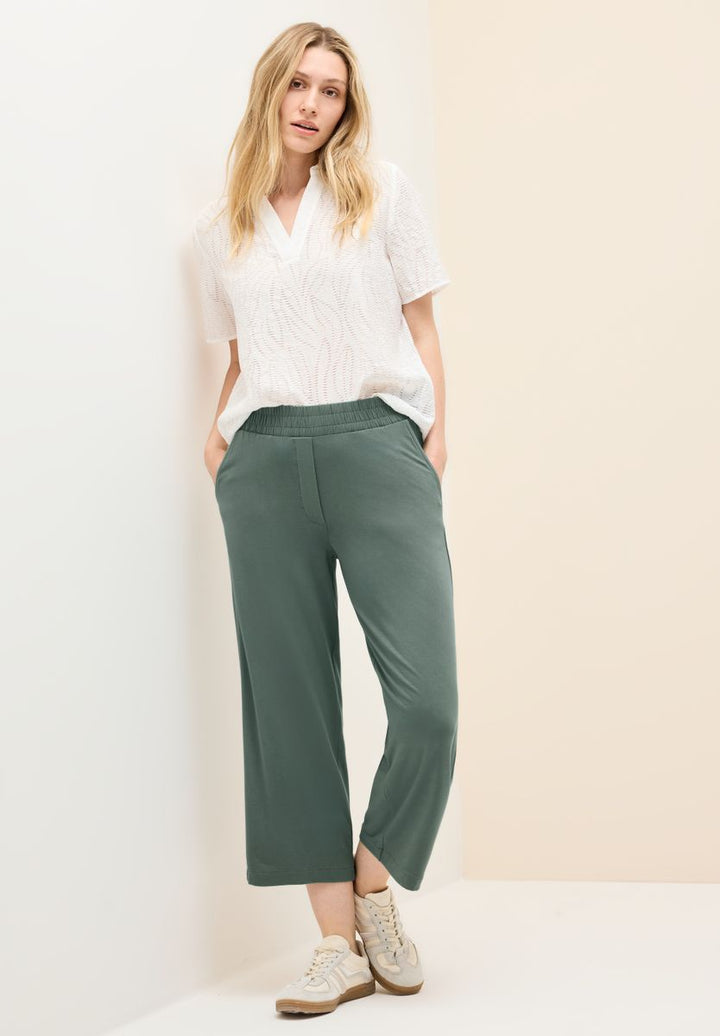 Wide Leg Jersey-Hose