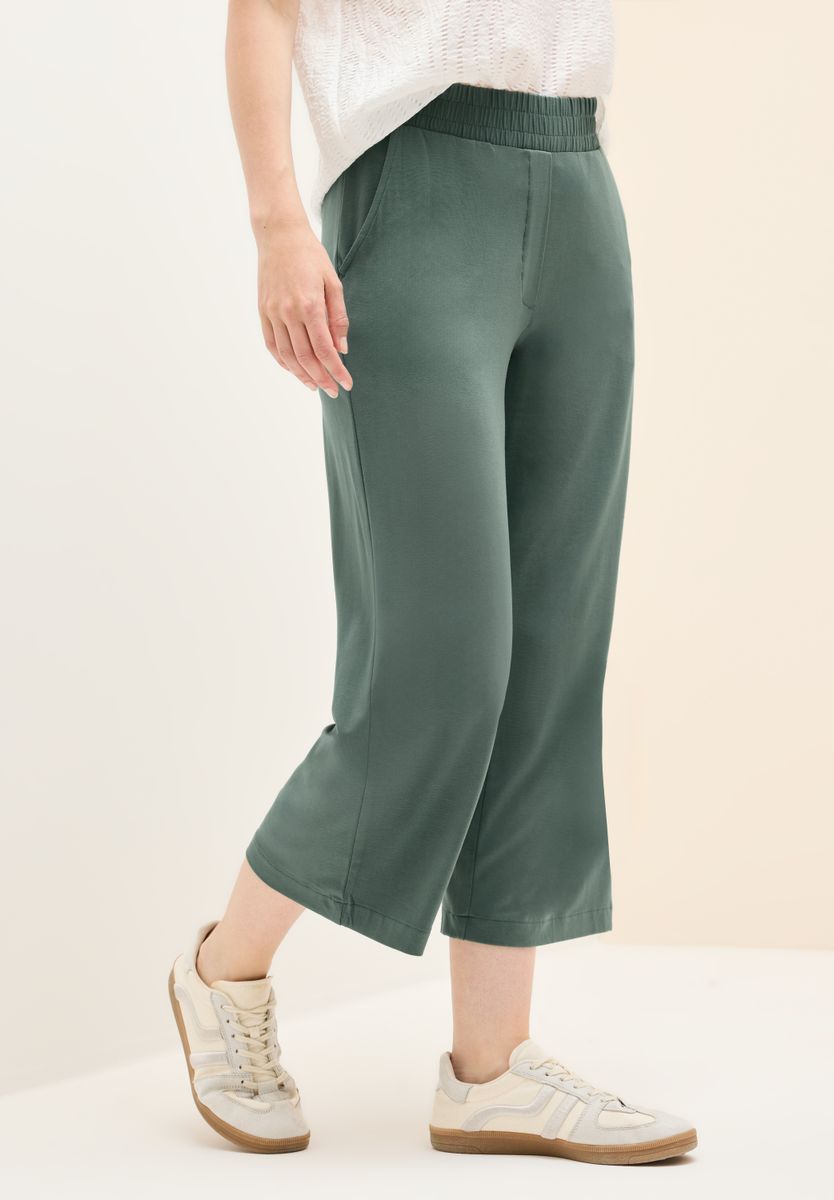 Wide Leg Jersey-Hose