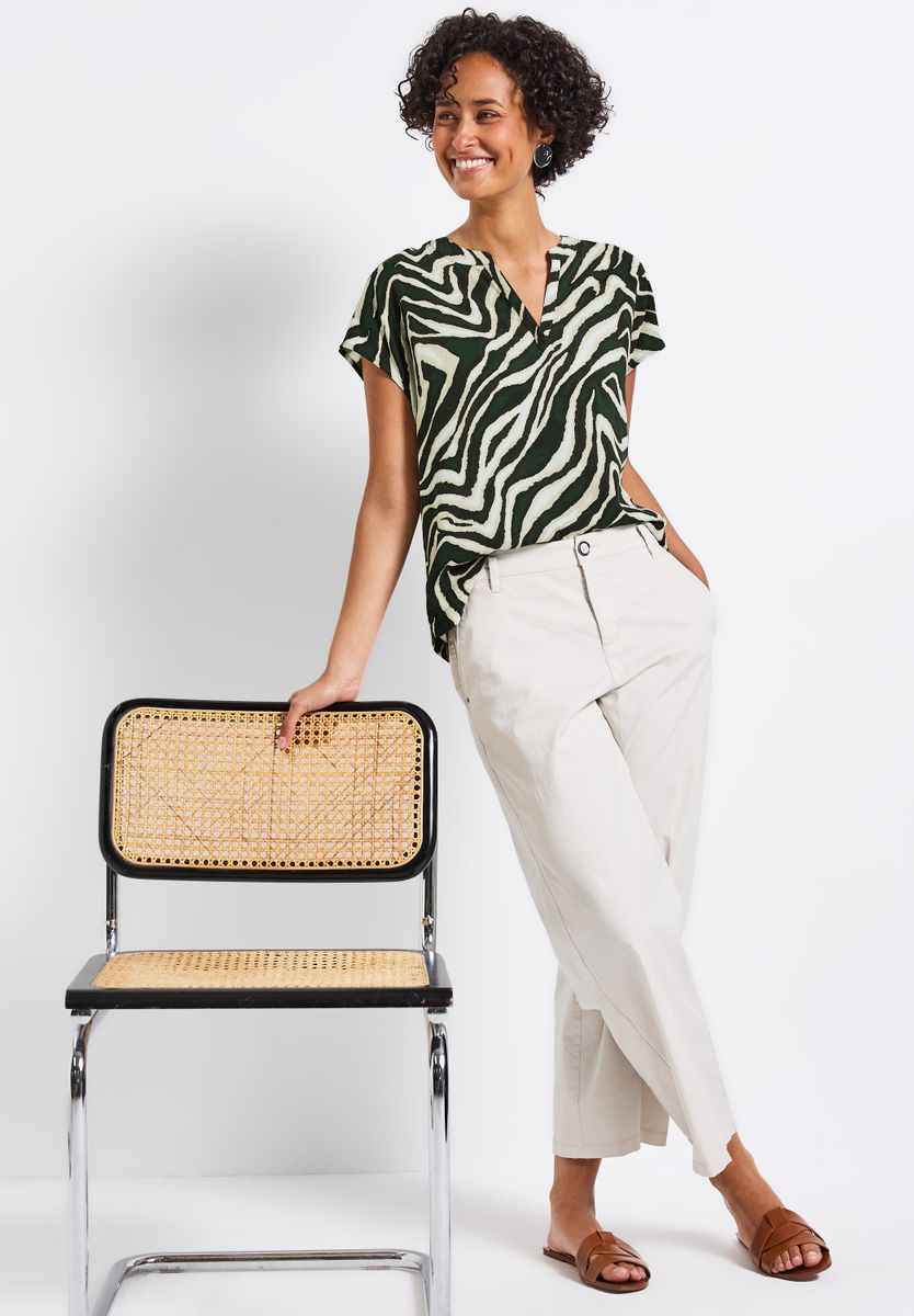Bluse mit Zebra-Muster
