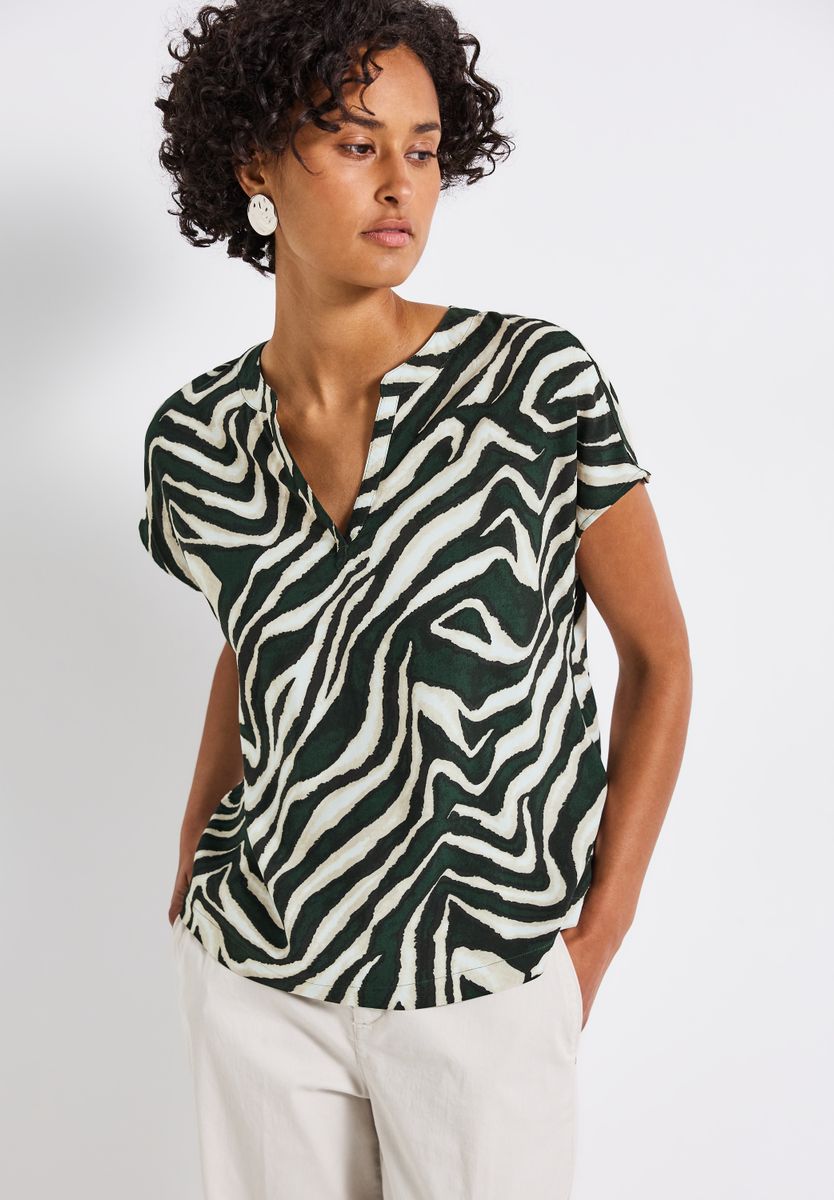 Bluse mit Zebra-Muster