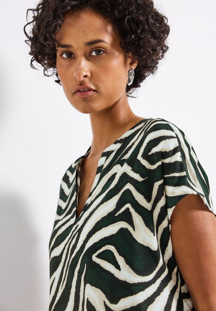 Bluse mit Zebra-Muster