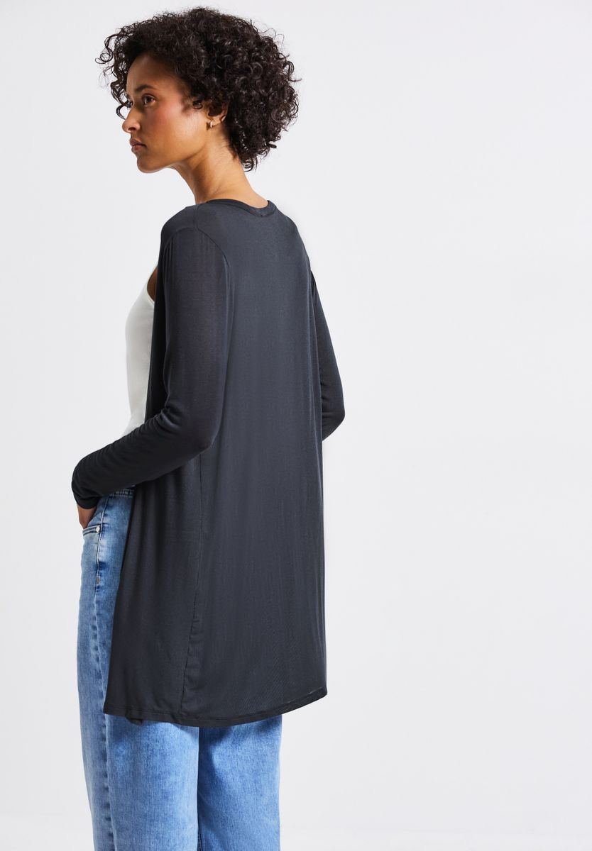 Lange offene Jacke