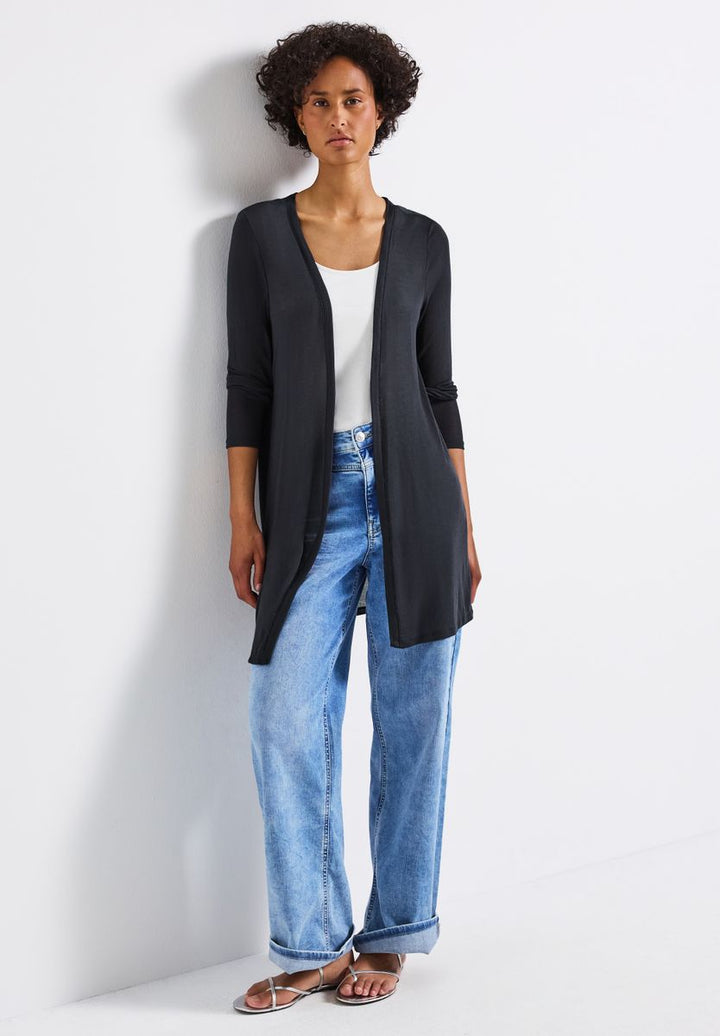 Lange offene Jacke